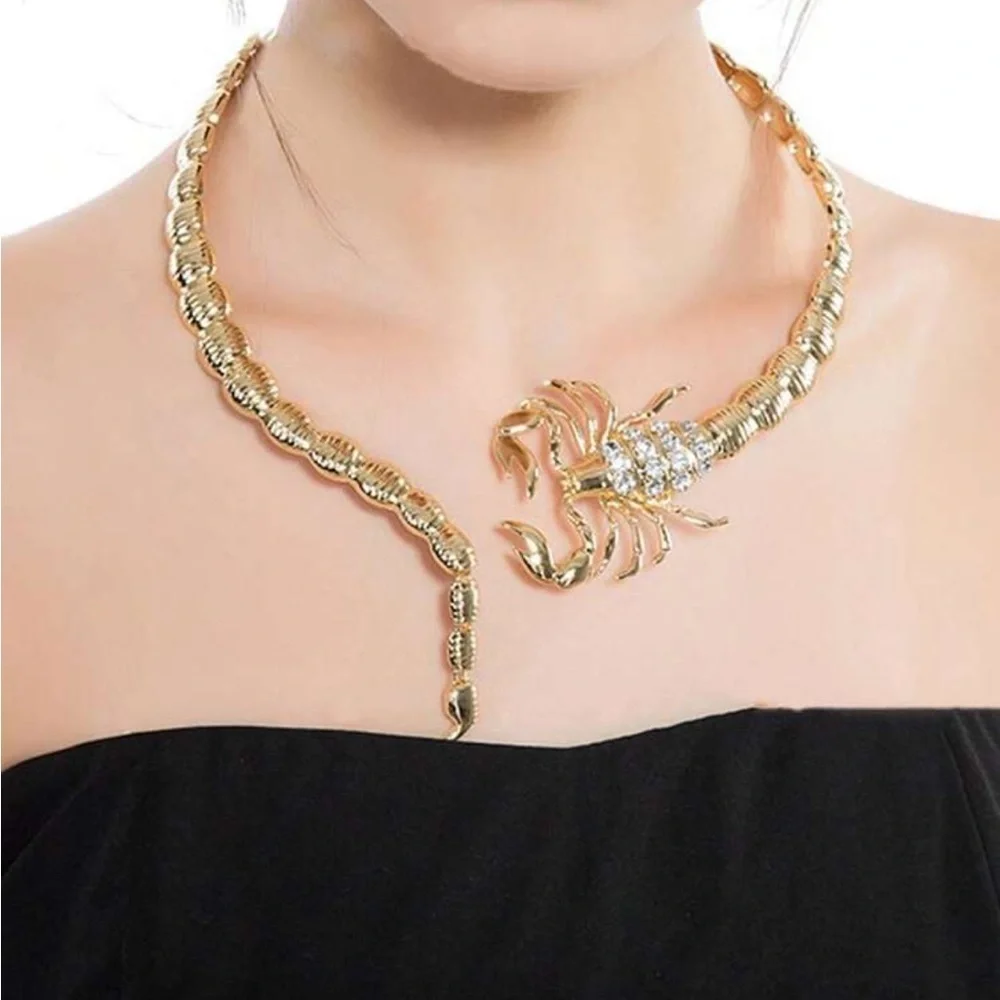 Venom Couture Crystal Scorpion Necklace - Picture 2 of 4